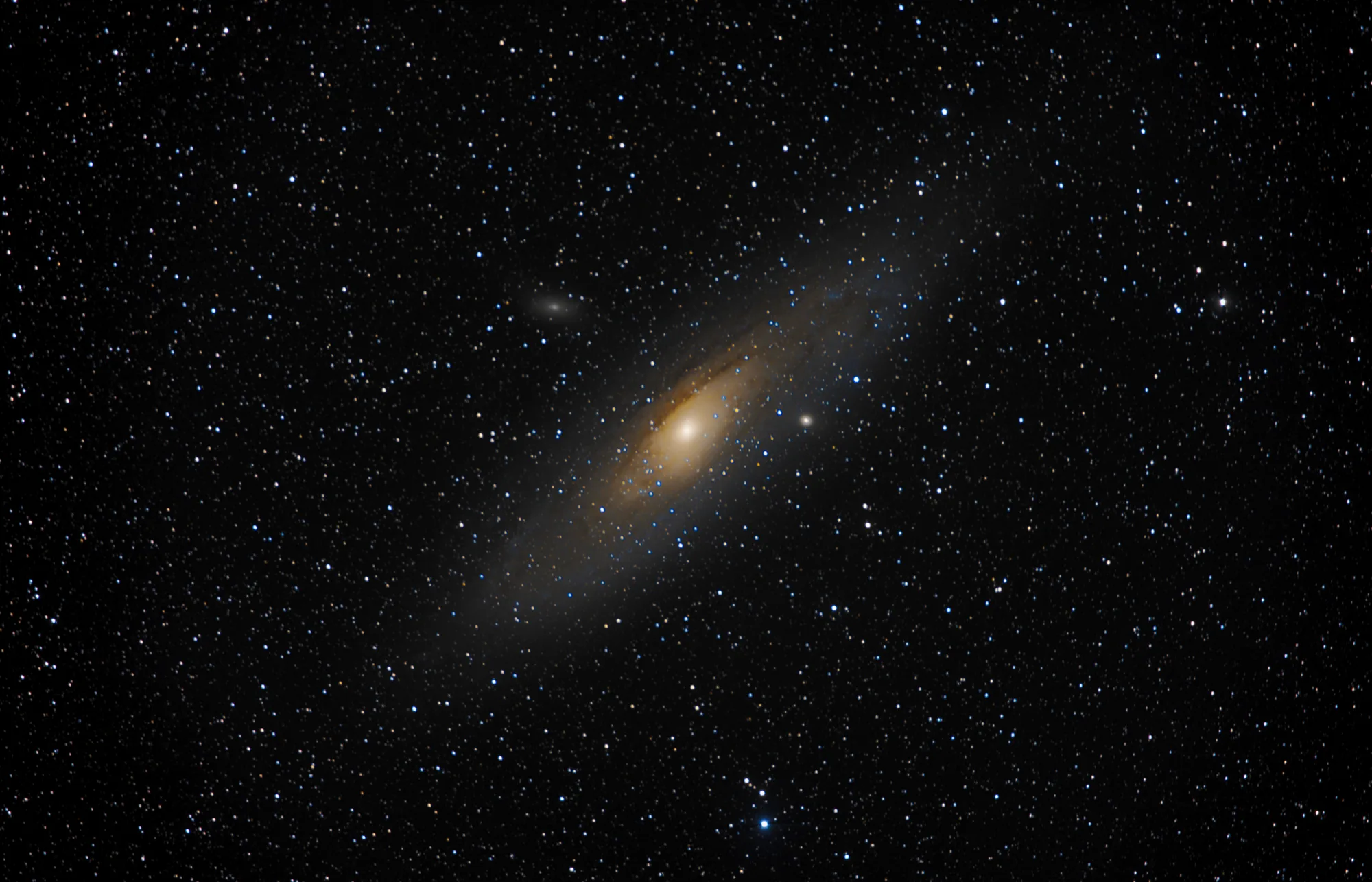 Andromeda Galaxy (M31) with M32 and M110 — Earthly